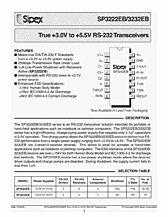 DataSheet SP3232EBE pdf